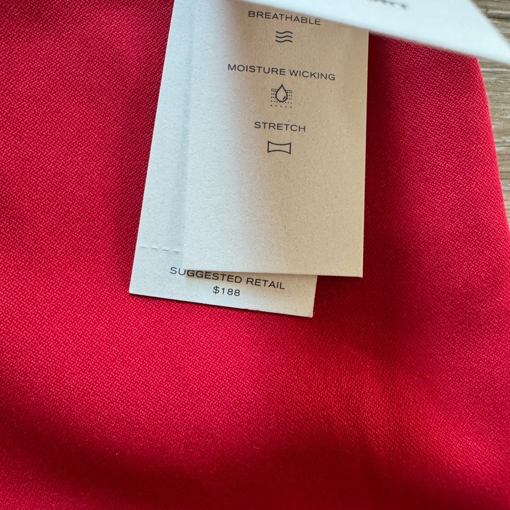 TORY SPORT Tech Twill golf pants Red sz 2 NWT - Picture 2 of 8